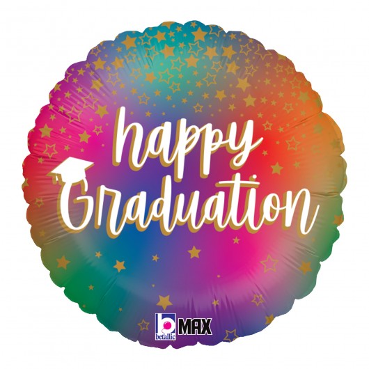 Mylar-Ballon Happy Graduation bunt