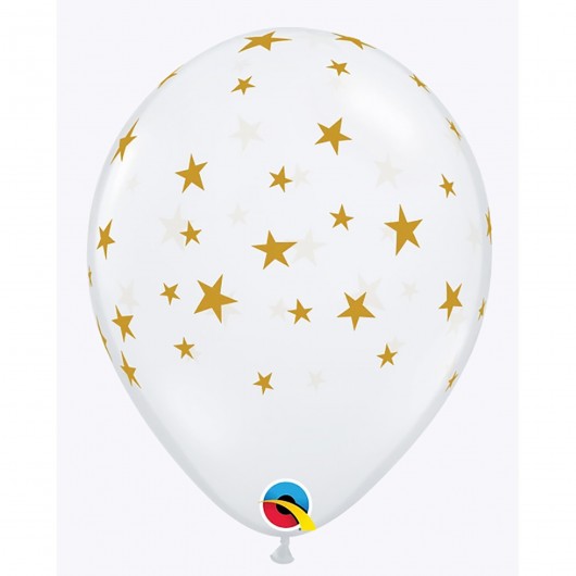 Luftballons lose transparent 11 Sterne