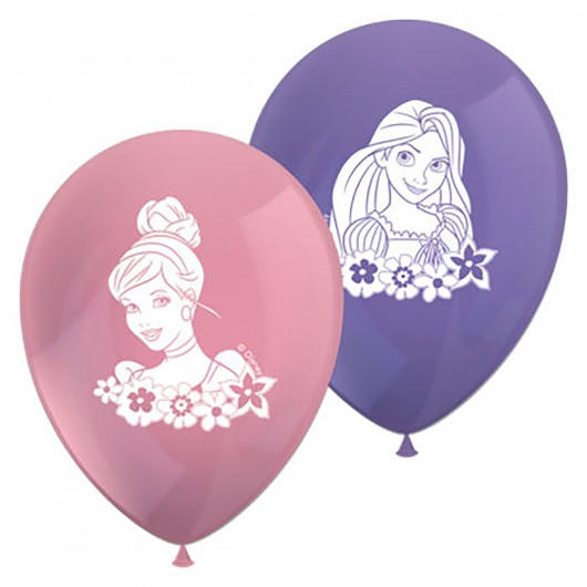 6x Luftballons Prinzessinnen