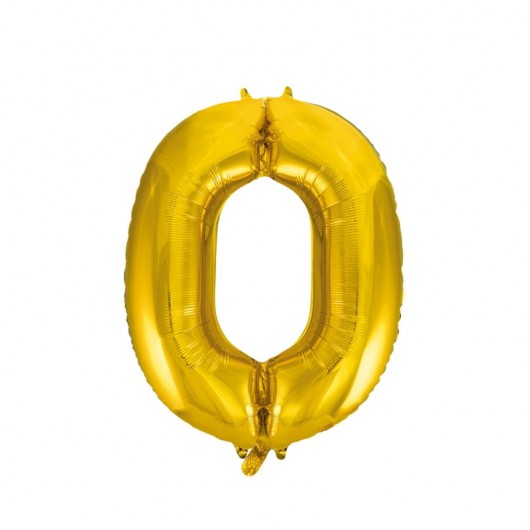 Formballon Nr. 0 gold 66 cm
