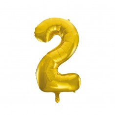 Formballon Nr. 2 gold 66 cm