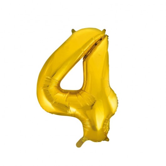 Formballon Nr. 4 gold 66 cm