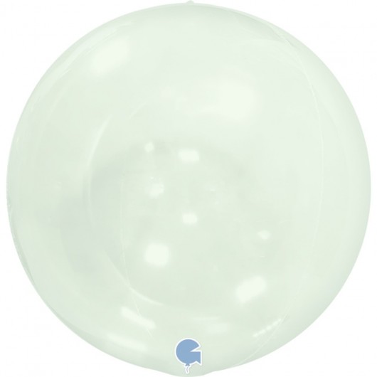 Deko-Bubble-Ballon grün Crystal 38 cm