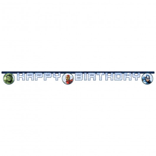 Girlande Happy Birthday Avengers Infinity Stones