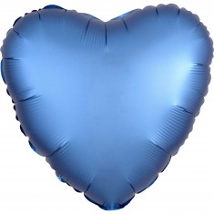 Formballon rund blaues Herz...