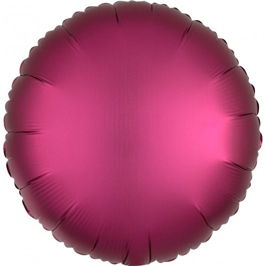 Luftballon rund pink Satin 45cm