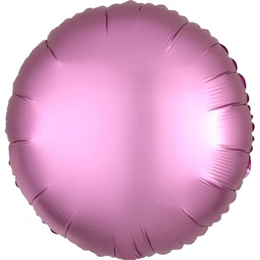 Luftballon rund rosa Satin 45cm