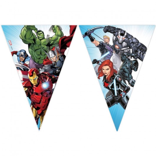 9x Papierfähnchen Avengers Infinity Stones