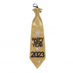 Krawatte HNY 2023 gold