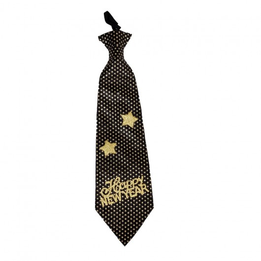 Krawatte HNY schwarz Punkte
