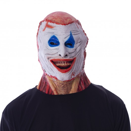 Maske Skelett mit Clownsmaske