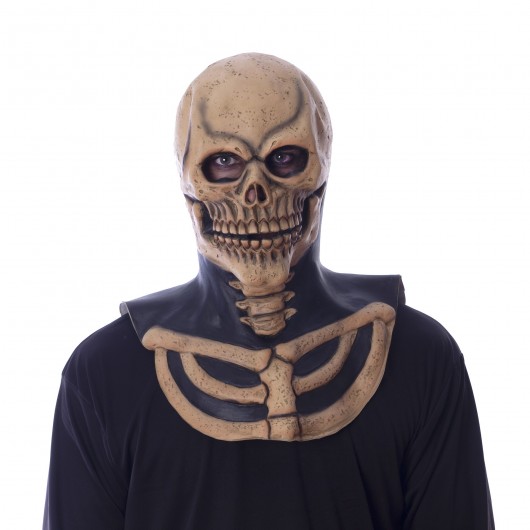Maske Skelett mit Kragen