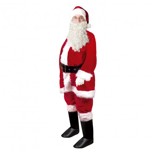 Kostüm Santa Samt rot Weihnachten (XXL)