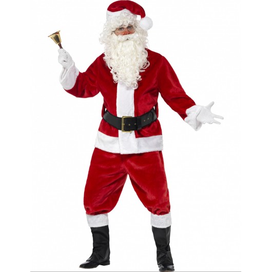 Weihnachtsmann-Kostüm Deluxe (Einheitsgröße)