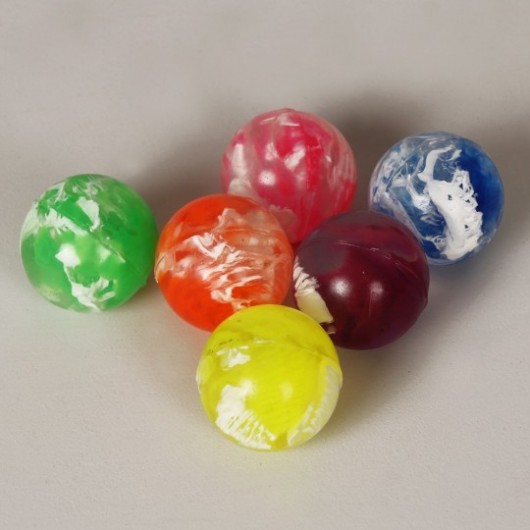 Set 6 balles sauteuses en marbre 6 couleurs