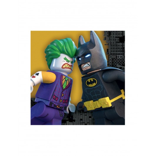 16 SERVIETTES LEGO BATMAN