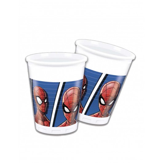 8 GOBELETS SPIDERMAN TIME UP 200ML