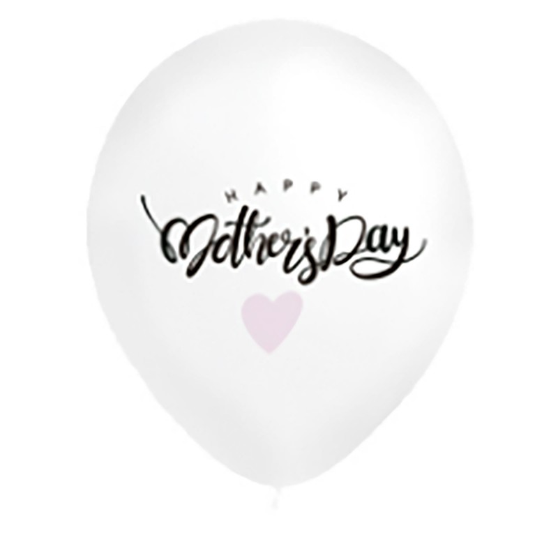 8 BALLONS LATEX ''HAPPY MOTHERS DAY''
