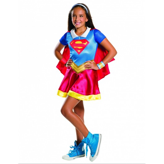 DISFARCE DE SUPERGIRL DC SUPER HERO GIRLS PARA MENINA