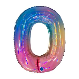 Globo metalizado 40'' nº 0