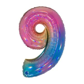 Globo metalizado 40'' nº 9