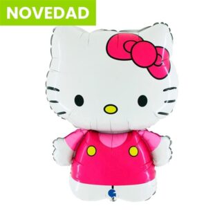 Globo metalizado 25'' / 64 cm Hello Kitty rosa