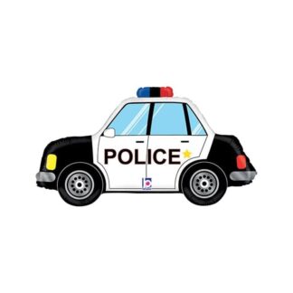 Globo metalizado 34'' / 86 cm. coche policia
