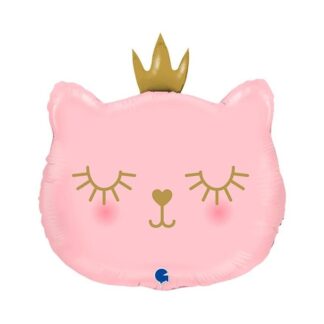 Globo metalizado 26" / 66 cm. gato princesa