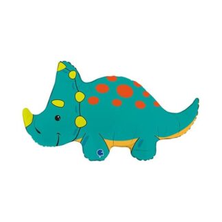 Globo metalizado 36'' / 91 cm. triceratops infantil