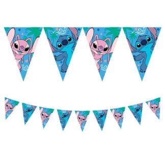 Banderín triangular 9 paneles Stitch