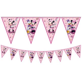 Bandeín triangular 9 paneles Minnie Mouse