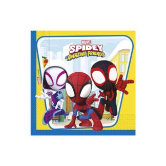20 Servilletas 33x33 cm 2 capas Spidey