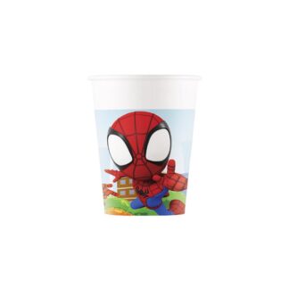 8 Vasos 20 cl Spidey