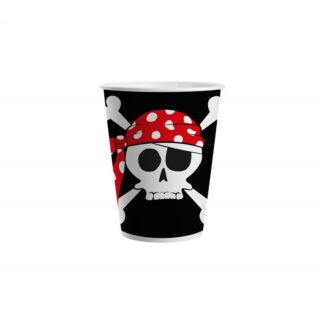 8 Vasos 20 cl. piratas
