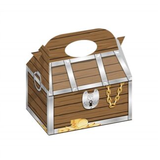 12 Cajas regalo 15x9x15 cm. cofre piratas