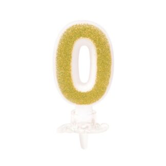 Vela numeral 8 cm nº 0