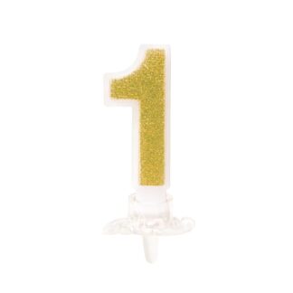 Vela numeral 8 cm nº 1