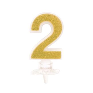 Vela numeral 8 cm nº 2