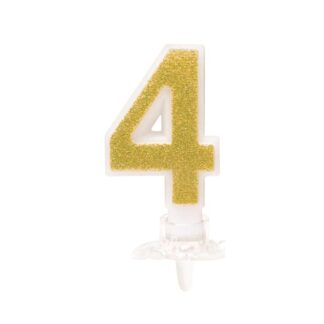 Vela numeral 8 cm nº 4