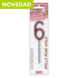 Bengala numeral nº 6 oro