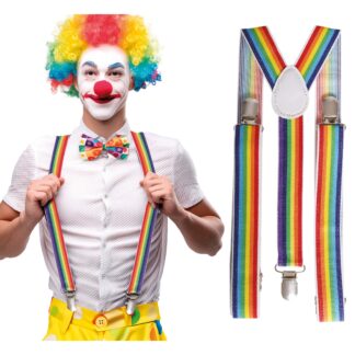 Tirantes payaso multicolor
