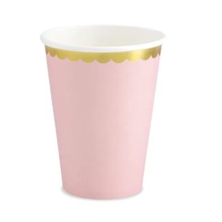 Vasos rosa claro 220ml: 1 paquete/6 uds