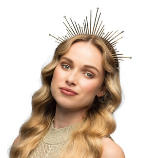 Tiara metálica corona de halo Orion
