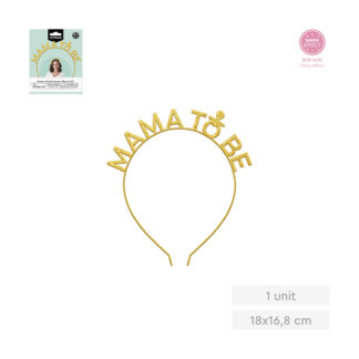 Diadema metálica mama to be 1 ud