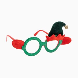 Gafas elfo verde y roja 1 ud