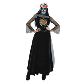 Disfraz de muerte mexicana glamurosa mujer