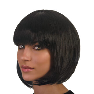 Peluca top model negra