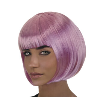 Peluca top model rosa