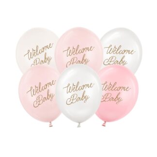 Globos, Welcome Baby, mezcla rosa
