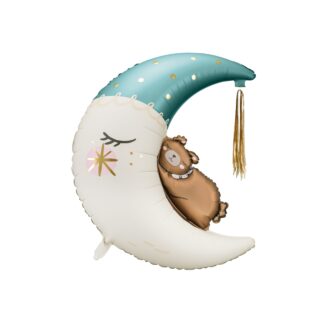 Globo de aluminio Oso de peluche en la luna